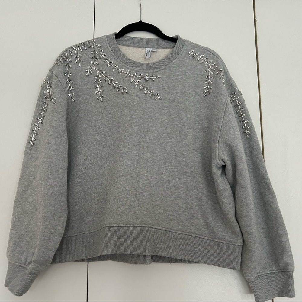 & Other Stories Embellished Crewneck
